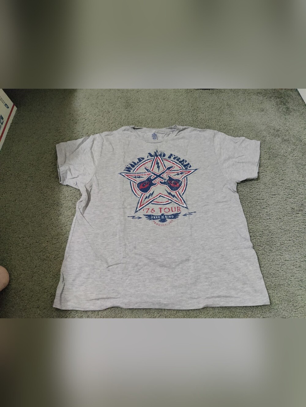 Gray Graphic '76 Tour Star T-Shirt